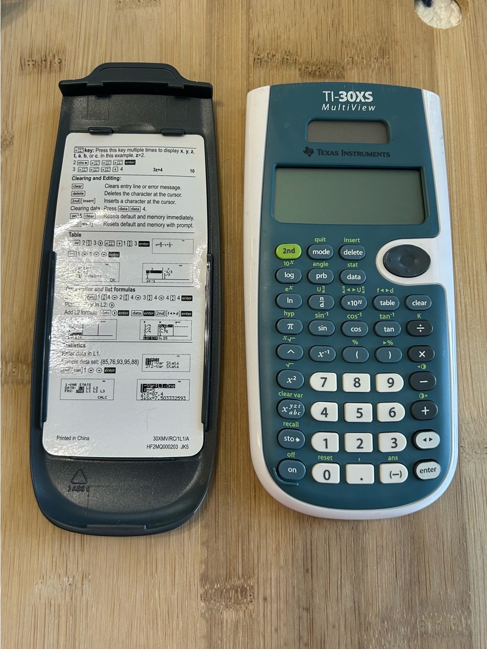 Texas Instruments Ti30xs Multiview Solar Calculator Very Good Condition Works!